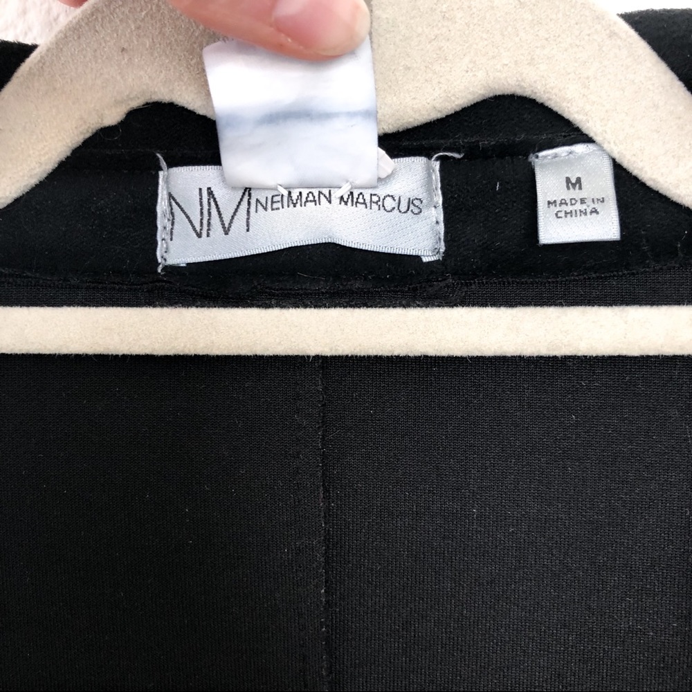 Neiman Marcus Trench Style Faux Suede Jacket - Picture 8 of 9